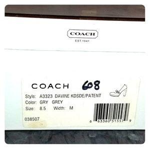 COACH SUEDE AND PATENT 3.5 INCH